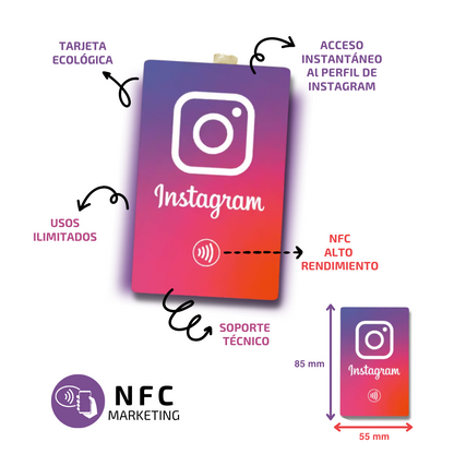 Tarjeta NFC para Instagram