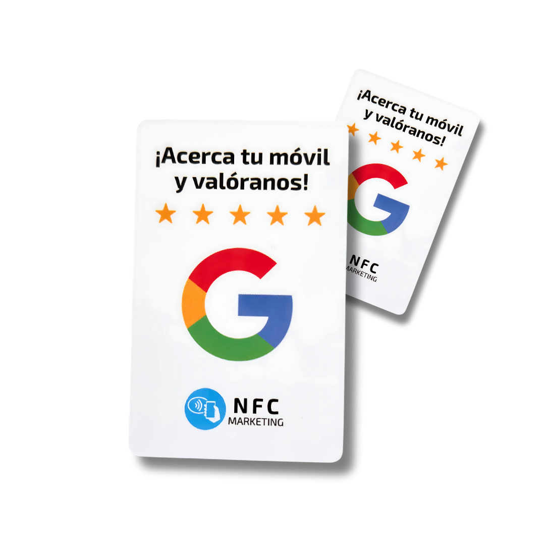 tarjeta NFC reseñas Google blancas