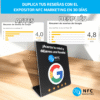 Expositor NFC Reseñas Google