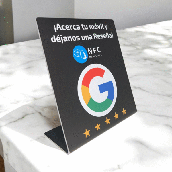 Expositor NFC Reseñas Google