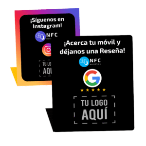 Expositor NFC Personalizado aparece de Google e Instagram
