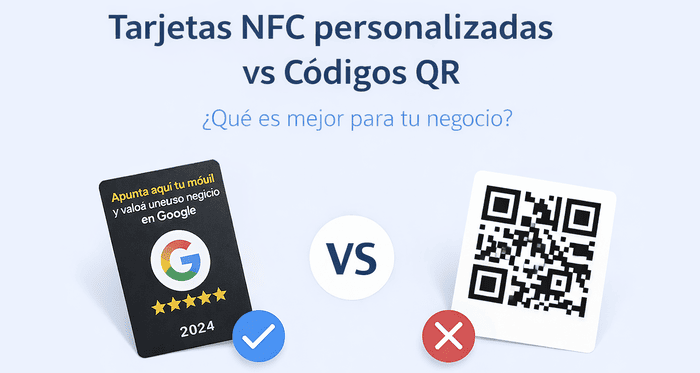 Tarjetas NFC personalizadas vs códigos QR