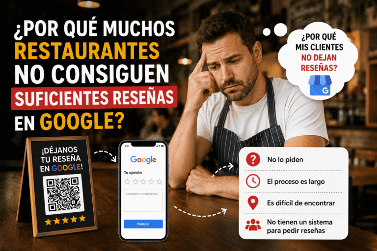 restaurantes no consiguen suficientes reseñas en Google